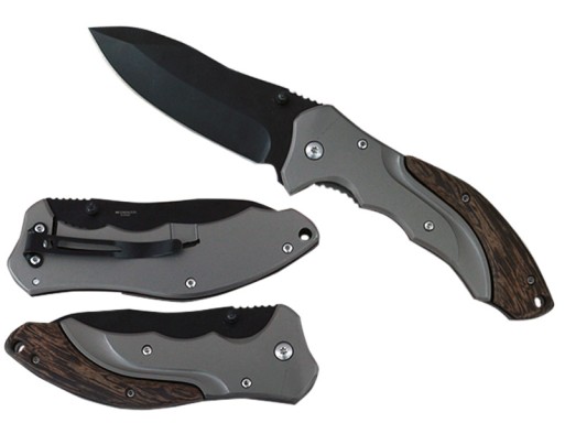 Black Blade Spring Assisted Knife KS8361BK